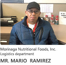 Morinaga Nutritional Foods, Inc. ロジスティックス部門 MARIO RAMIREZ氏